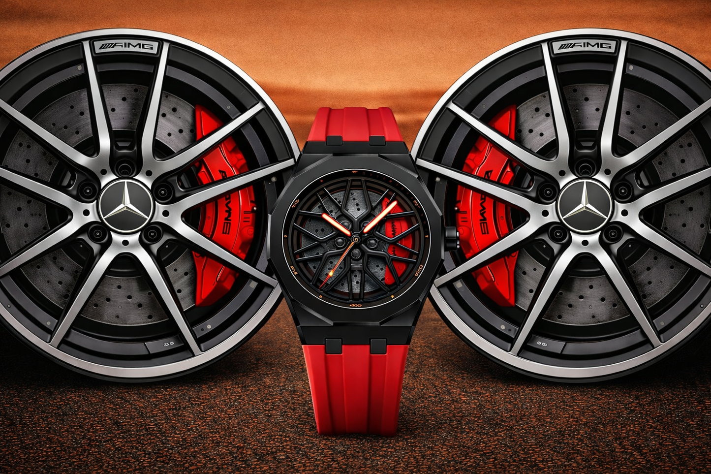 Montre Élite Monaco "bracelet noir offert"