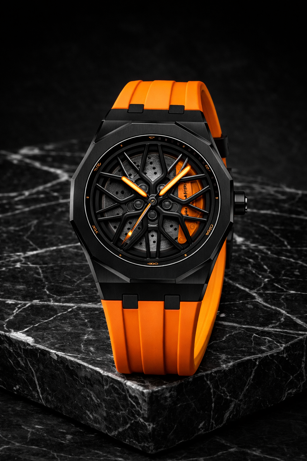 Elite Monaco watch "free black strap"